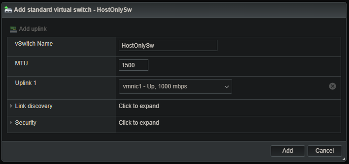 Lab network layout